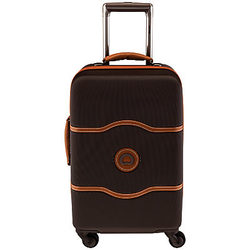 Delsey Chatelet 4-Wheel 55cm Cabin Suitcase Chocolate